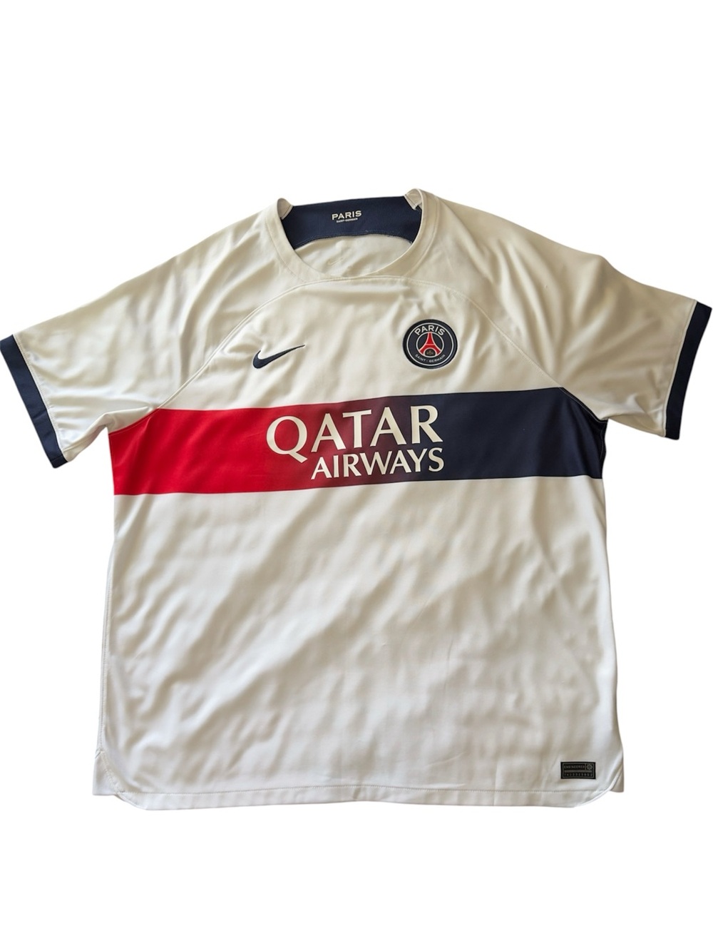 Nike White Engineered Athletic Jersey Panel